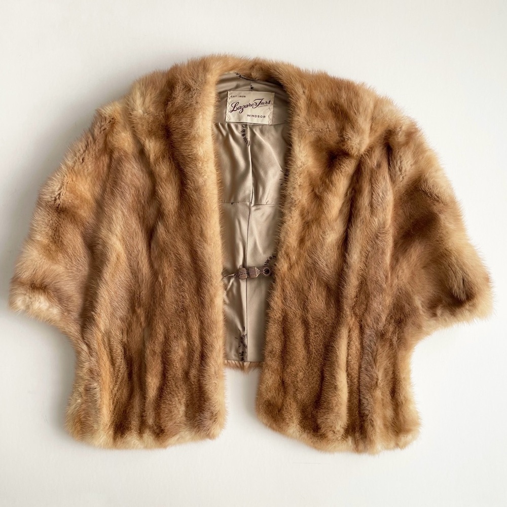 Vintage Lazare’s Fur Mink Fur Stole - Shawl/Cape